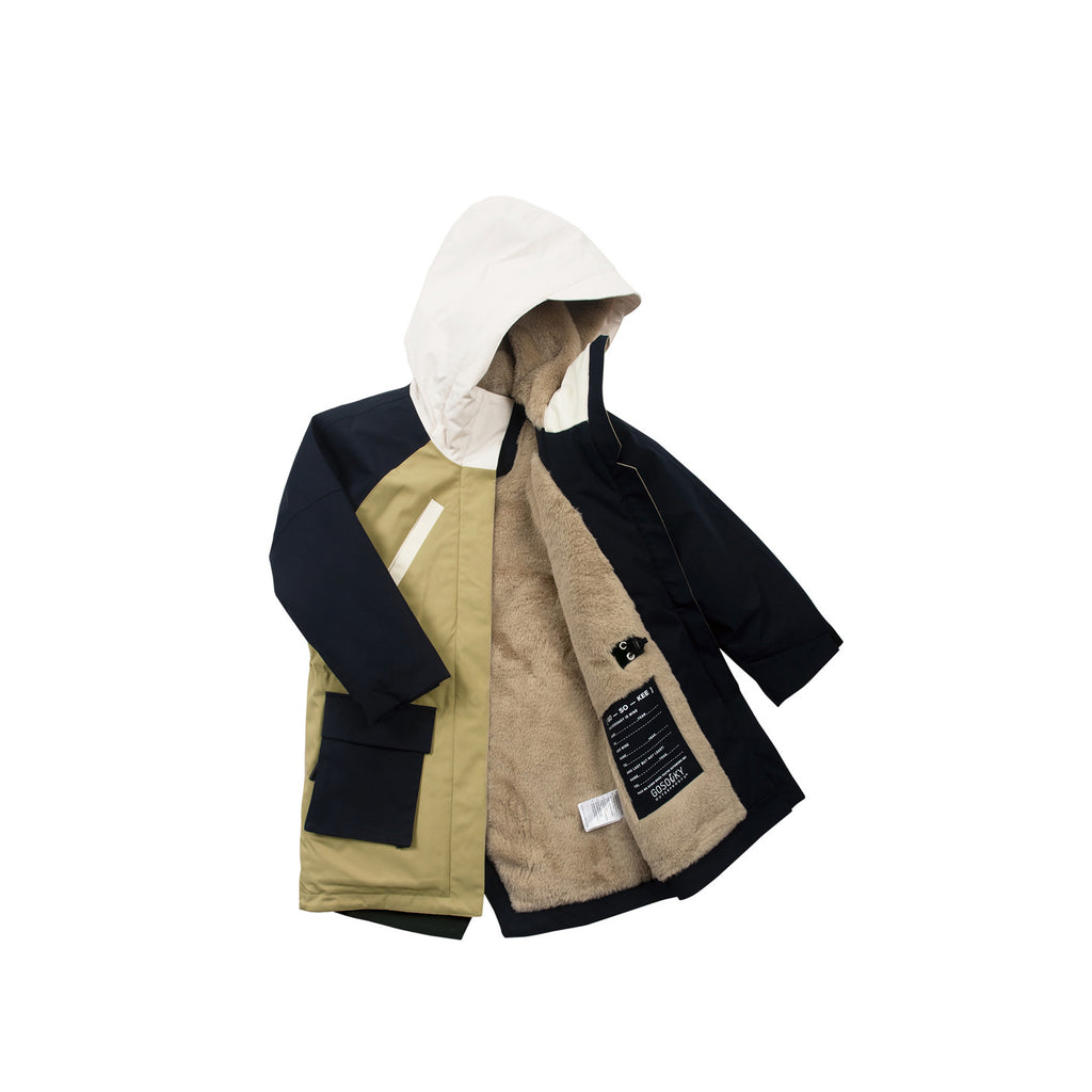 FAST CAMEL coat gray green multi