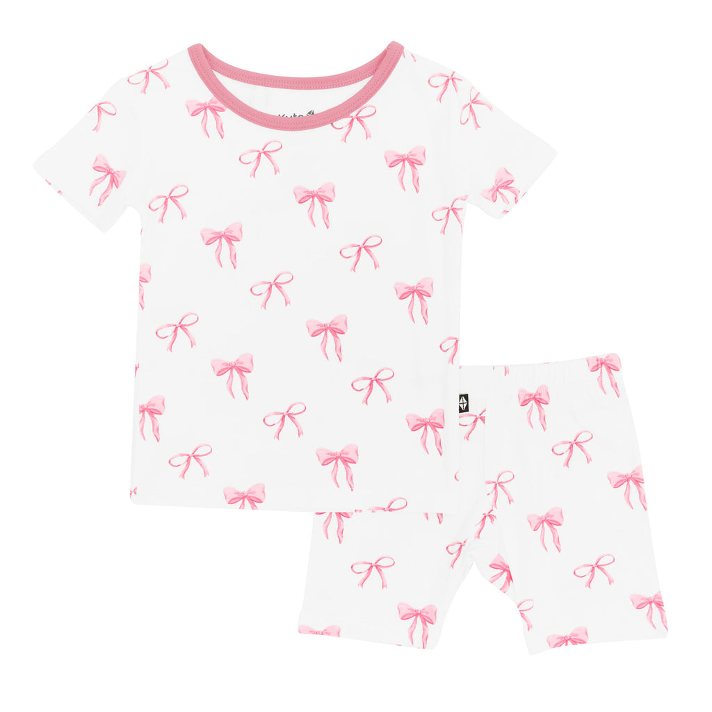kyte Short Sleeve Pajamas in bow