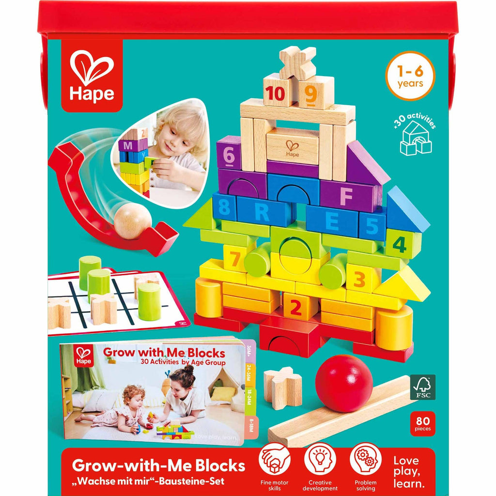 Hape grow with me blocks - LittleLeafBaby