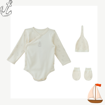 Sail Boat Newborn Gift Bundle - LittleLeafBaby