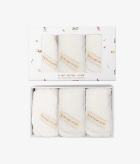 blara organic Rounded Square Towel (3-pack)