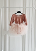 LE PETIT TOM ®  DOLLY UNIVERSE VELVET PLANET TUTU DRESS pink