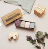 Combo Box 4-pack Organic Cotton Misty Plum, Sand, Soft Pink, Grey Melange
