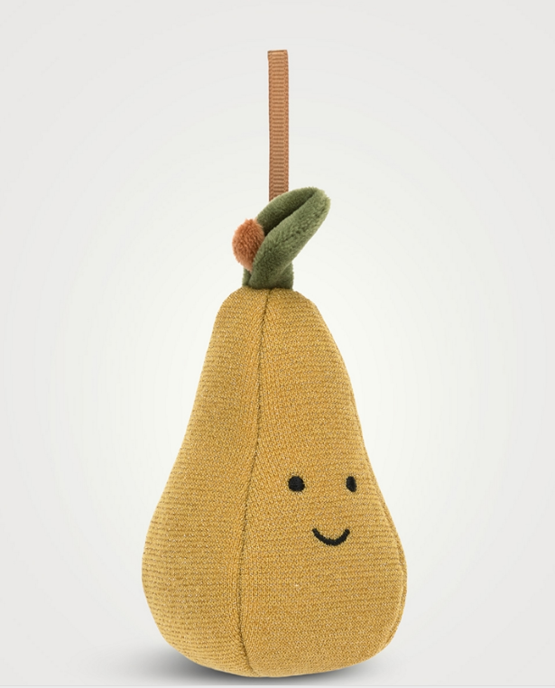 JELLYCAT Festive Folly Pear Ornament