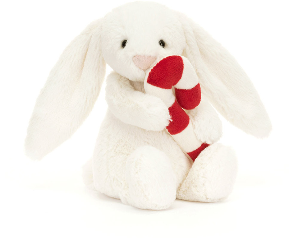 Bashful Bunny With Candy Cane