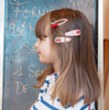 Rockahula: Cherry Stripe Fabric Clip Set