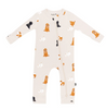 Zippered Romper in Fluffy Dog