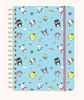 Hello Kitty and Friends college Letters Blue Undated Tri-Tab planner