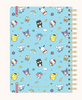 Hello Kitty and Friends college Letters Blue Undated Tri-Tab planner
