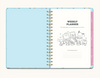 Hello Kitty and Friends college Letters Blue Undated Tri-Tab planner