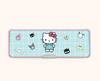 hello kitty and friends blue grid pencil case
