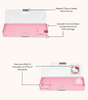 hello kitty and friends blue grid pencil case