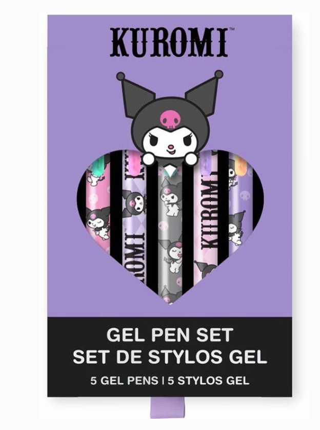 Sanrio Totally Kuromi Soft-Touch Gel Pen Set