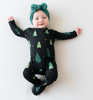 Zippered Footie in Twinkle Tree