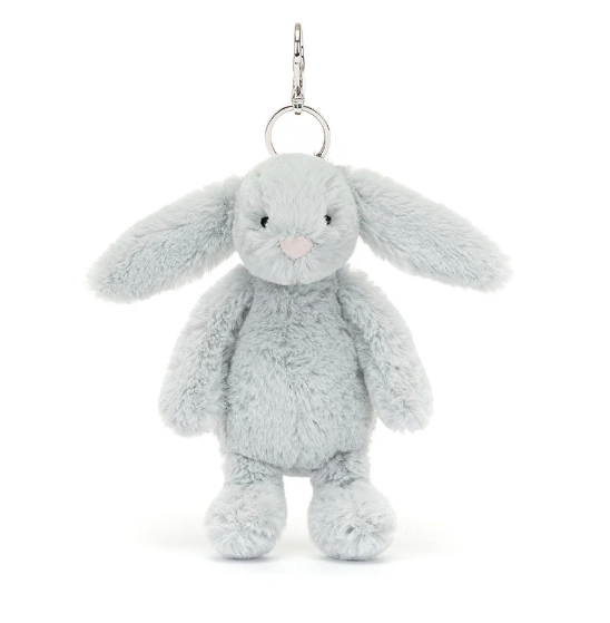 Jellycat Bashful Silver (Grey) Bunny Bag Charm