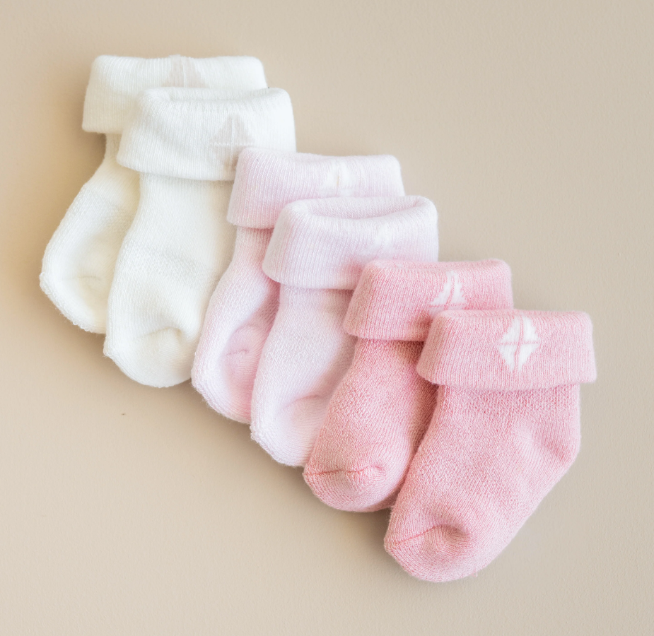 kyte Baby 3-Pack Socks in Pastel