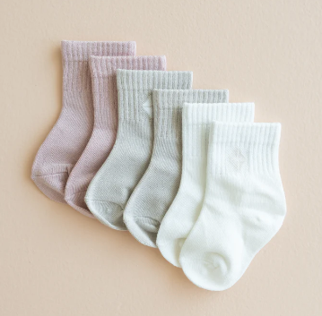 kyte Crew Socks Combo 3-Pack in Pastel