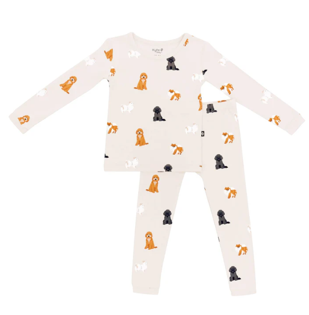 Kyte Baby Long Sleeve Pajama Set - Fluffy Dog