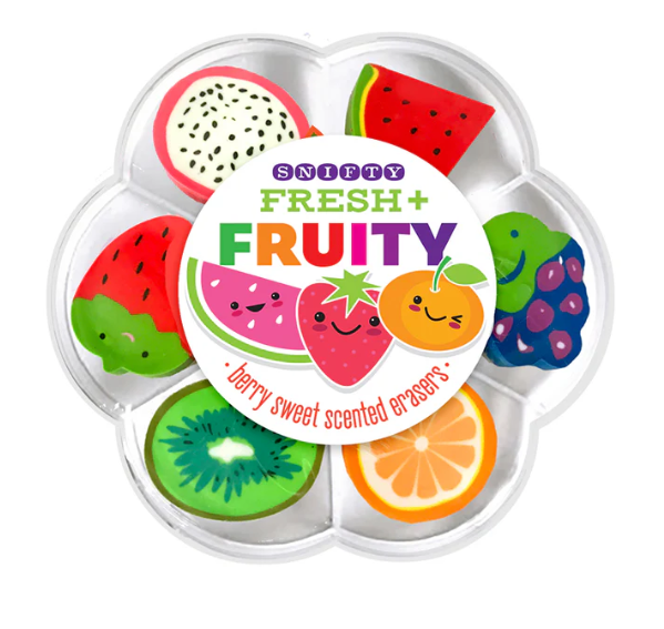 Eraser Set: Fresh & Fruity Berry Scented - LittleLeafBaby