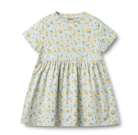 wheat JERSEY DRESS ANNA - LittleLeafBaby
