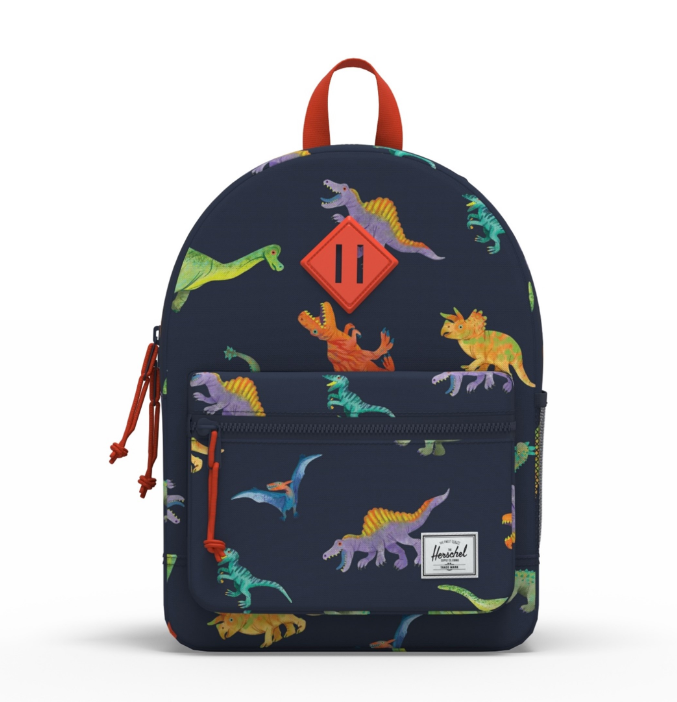 Herschel Heritage™ Kids Backpack Watercolour Dinos Darkest Navy - LittleLeafBaby