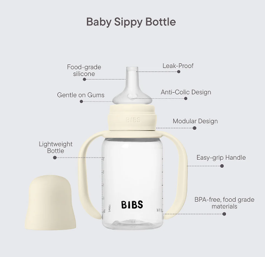 BIBS Baby Sippy Bottle Spout Silicone 1 pack 150 ml