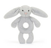 jellycat Bashful Ring Rattle grey bunny