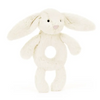 jellycat Bashful Ring Rattle cream bunny