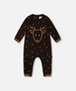 Knitted Jumpsuit With Intarsia Reindeer