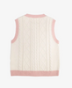 blara Cable-knit Vest pink