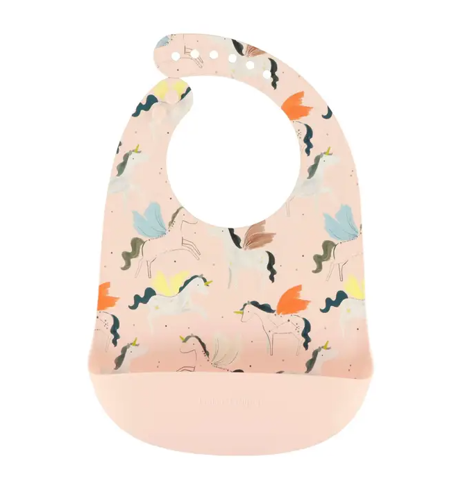 Loulou Lollipop silicone bib - LittleLeafBaby