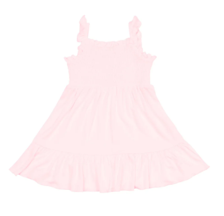 Kyte Smocked Dress in sakura - LittleLeafBaby