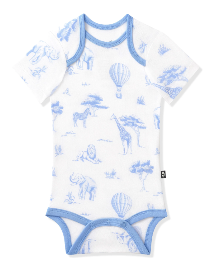 kyte baby Bodysuit in Toile Safari
