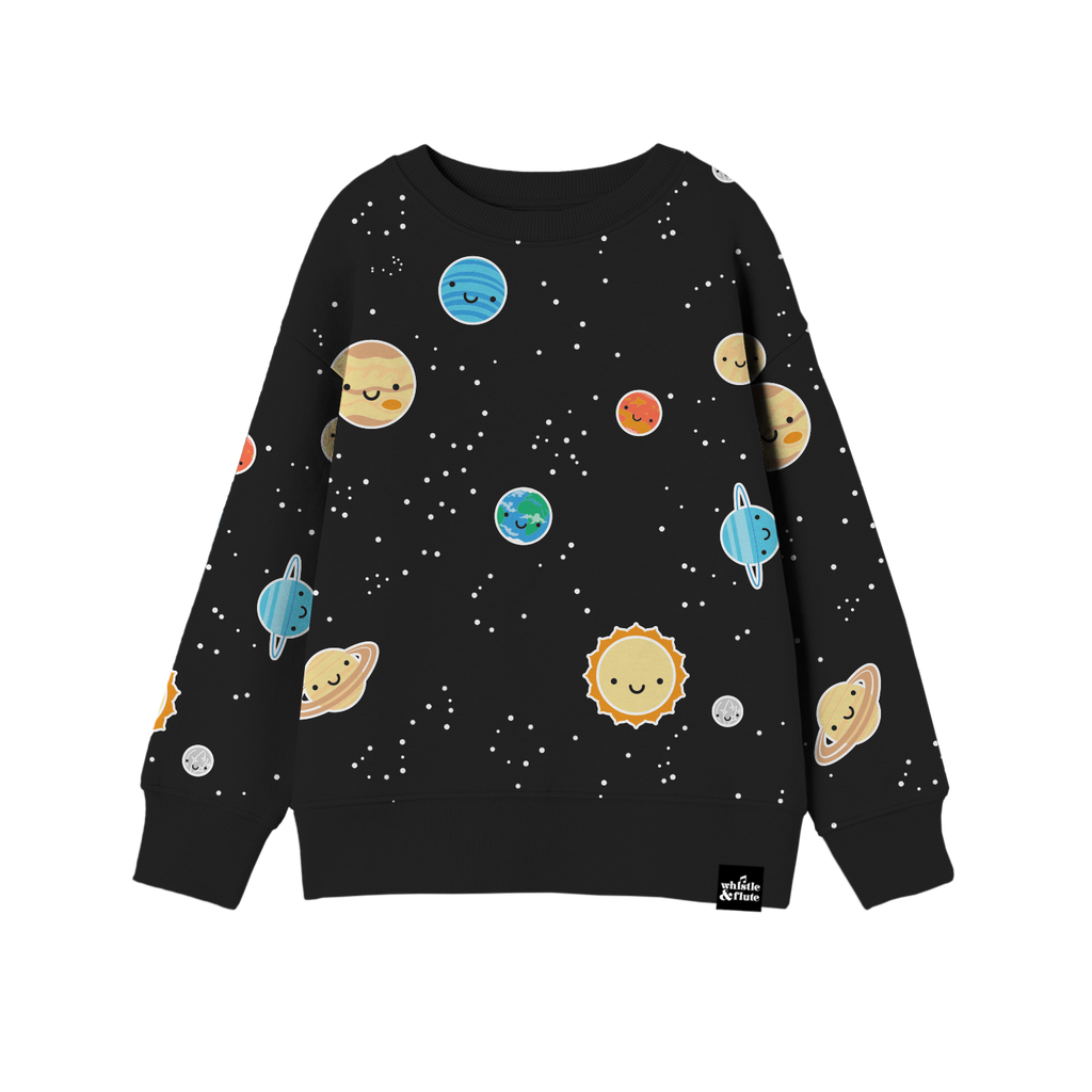 Kawaii space allover print sweater