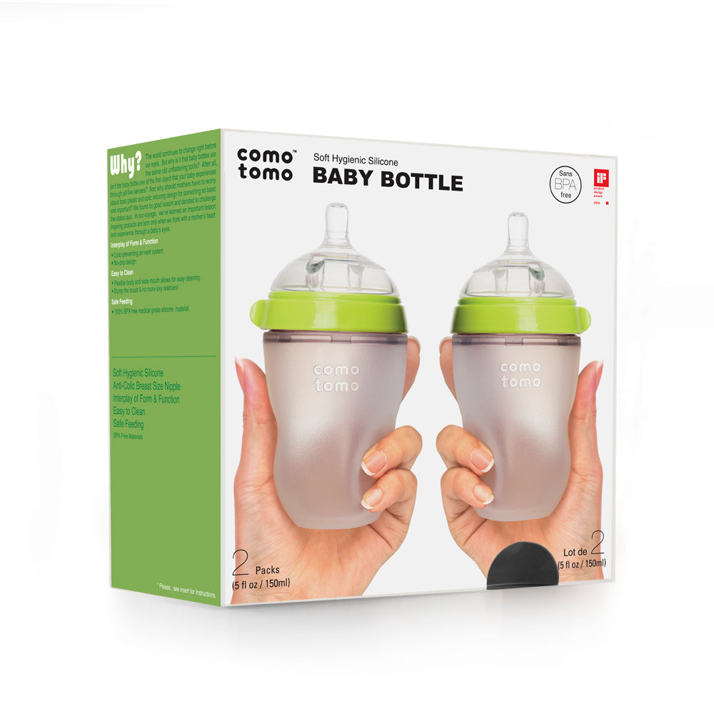 Comotomo Silicone Baby Bottle Pack – LittleLeafBaby