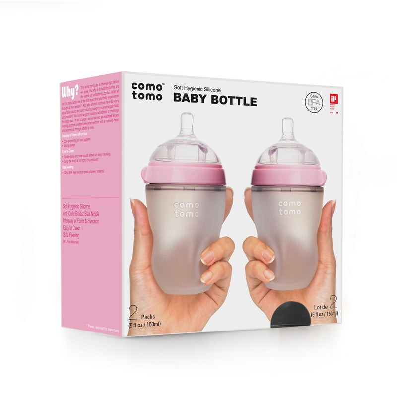 Comotomo Silicone Baby Bottle Pack – LittleLeafBaby