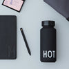 Design Letters Thermo Bottle BLACK HOT