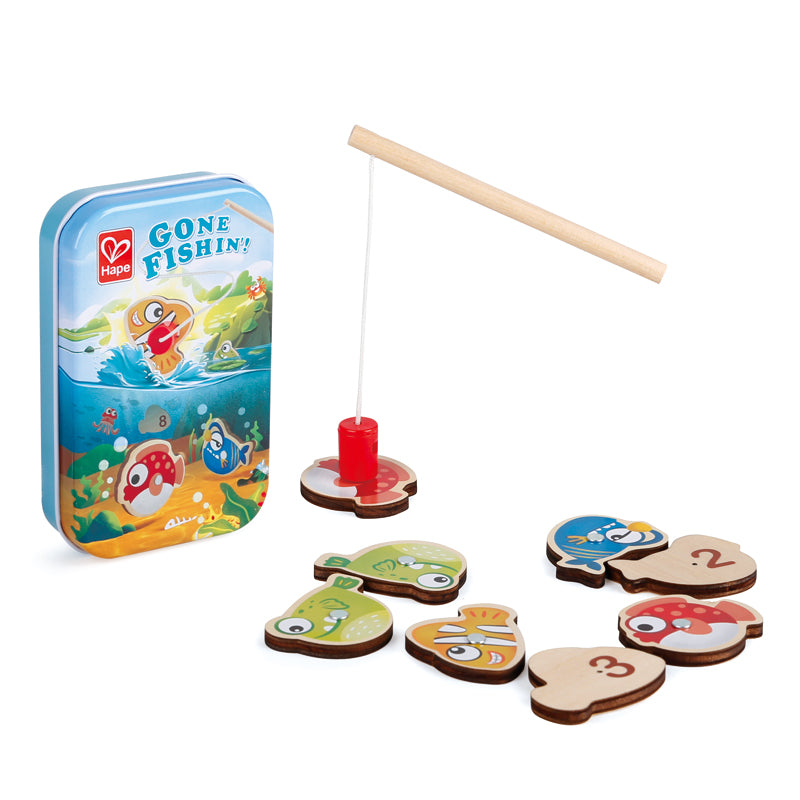 GONE FISHIN'! hape pocket game