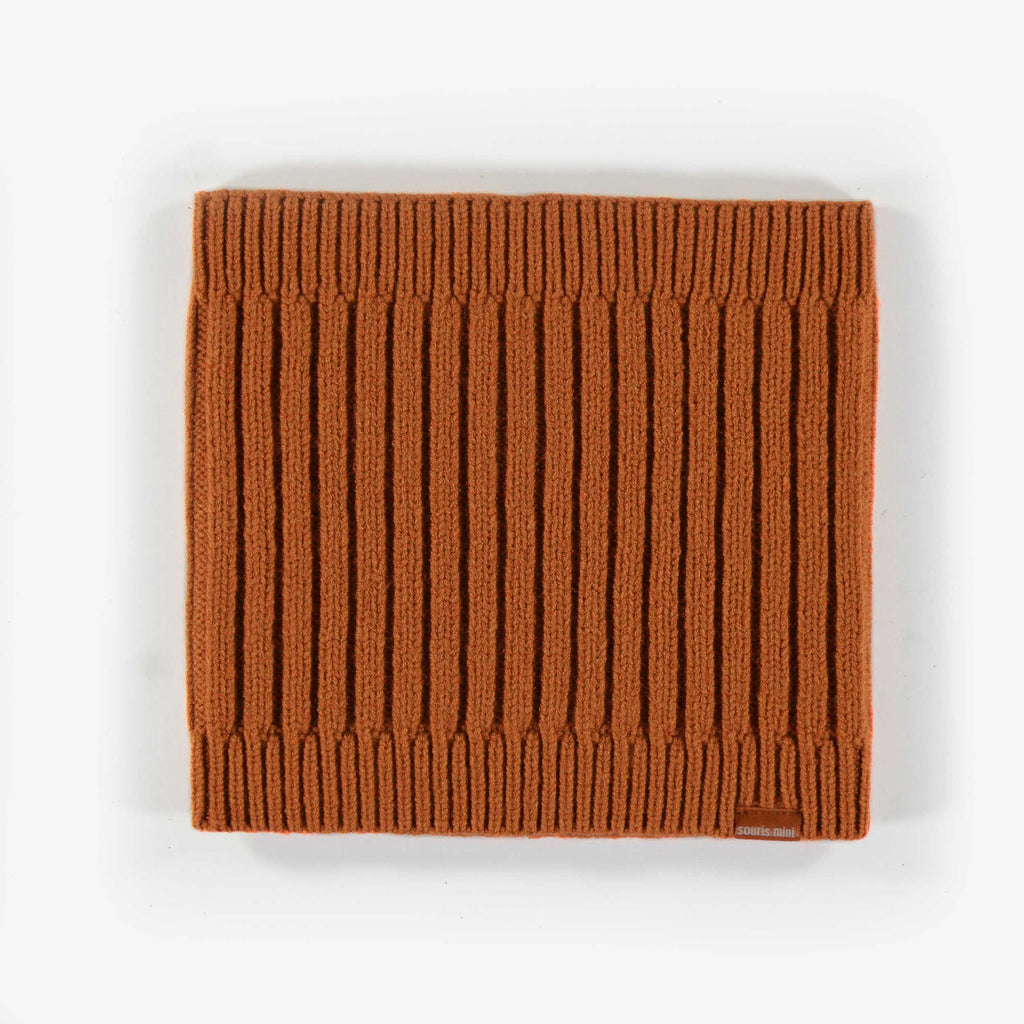 RUST COLOR NECK WARMER, BABY