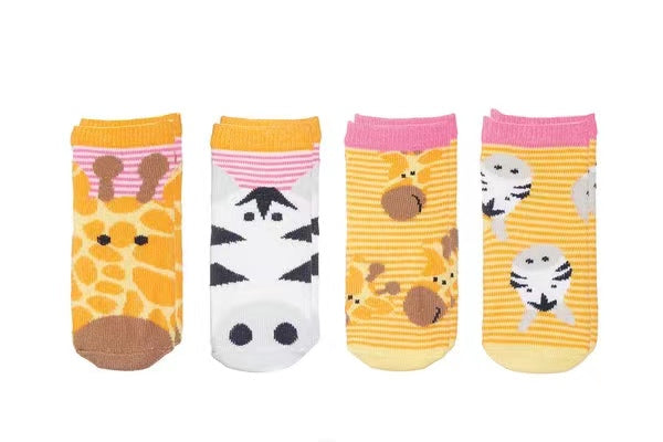 Kids Cabin Socks - giraffe/zebra