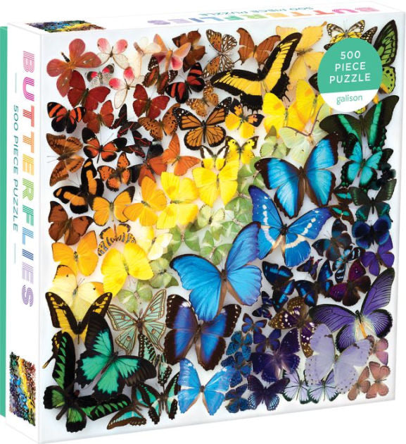 Galison puzzle Rainbow Butterflies 500 Piece Jigsaw Puzzle