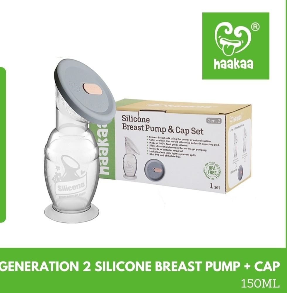 Haakaa breast pump + lid combo 150ml