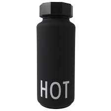 Design Letters Thermo Bottle BLACK HOT