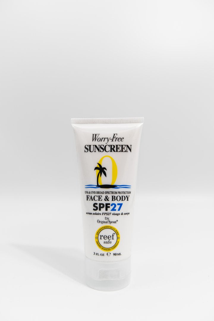 face & body SPF27 sunscreen - LittleLeafBaby
